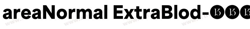 areaNormal ExtraBlod字体转换